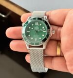 Omega Seamaster Silver Green Dial Automatic