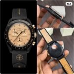 Omega MoonSwatch Black & Champagne Chrono - Image 4
