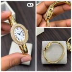 Cartier Gold Bangle White Dial - Image 2