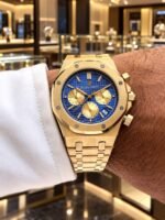 Audemars Piguet Golden Blue Dial Quartz - Image 3