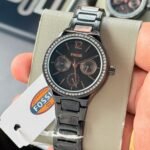 Fossil Eevie Black Multifunction Chrono Dial