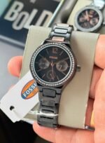 Fossil Eevie Black Multifunction Chrono Dial