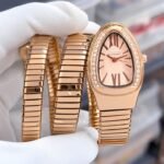 Bvlgari Serpenti 35mm Rose Gold Pink Dial