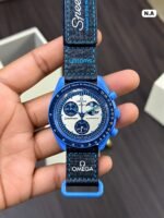 Omega x Swatch Mission to Neptune Blue Chrono - Image 3