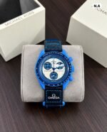 Omega x Swatch Mission to Neptune Blue Chrono - Image 2