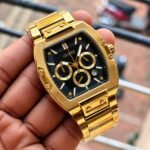 Guess Phoenix Gold Tone Rectangular Chronograph - Image 2