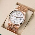 Rolex Land-Dweller 41mm Rose Gold Tone White Dial