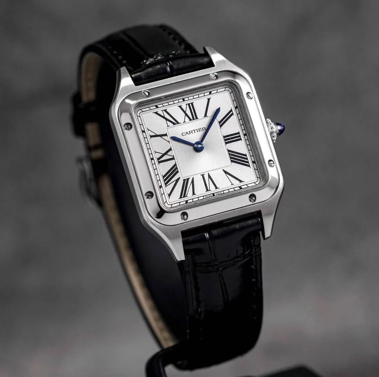 WhatsApp Image 2026-10-21 at 2.14.53 AM Cartier Santos De Silver Roman Dial - Image 1