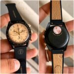 Omega x Swatch Speedmaster Black and Champagne Chrono - Image 4