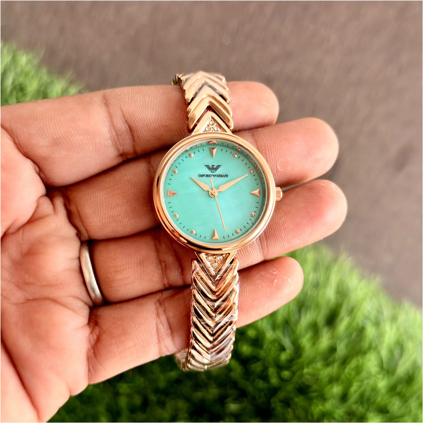 WhatsApp Image 2026-10-21 at 2.15.41 AM Emporio Armani Turquoise Dial Quartz - Image 1