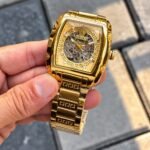 Versace 42mm Gold Tone Skeleton Automatic - Image 2