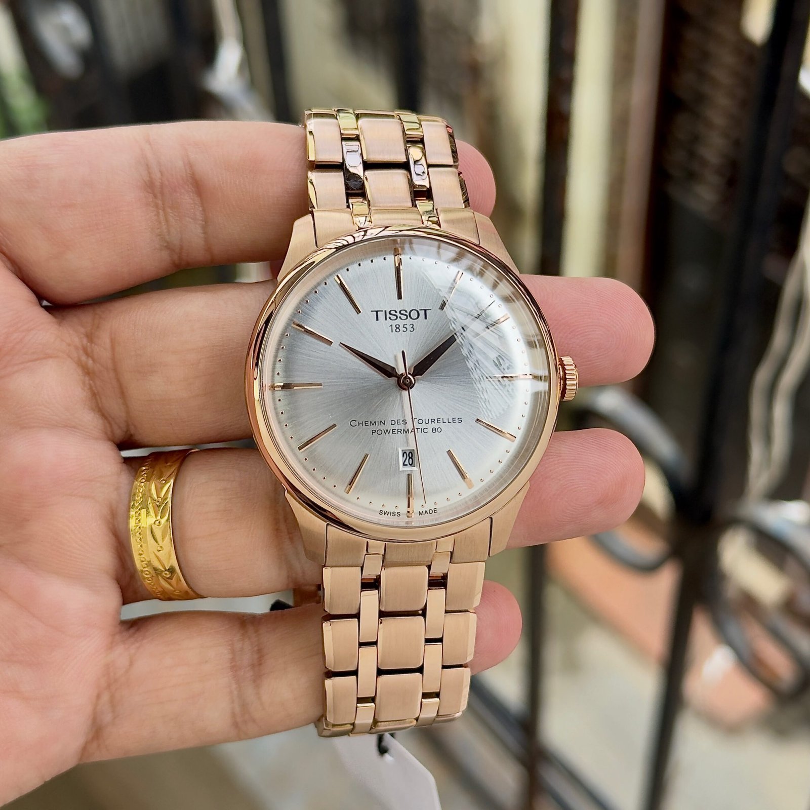 WhatsApp Image 2026-10-21 at 2.17.09 AM Tissot Chemin des Tourelles Powermatic 80 Silver Sunray Dial - Image 1