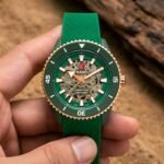 Rado Captain Cook 42mm Green and Rose Gold Automatic - Image 7