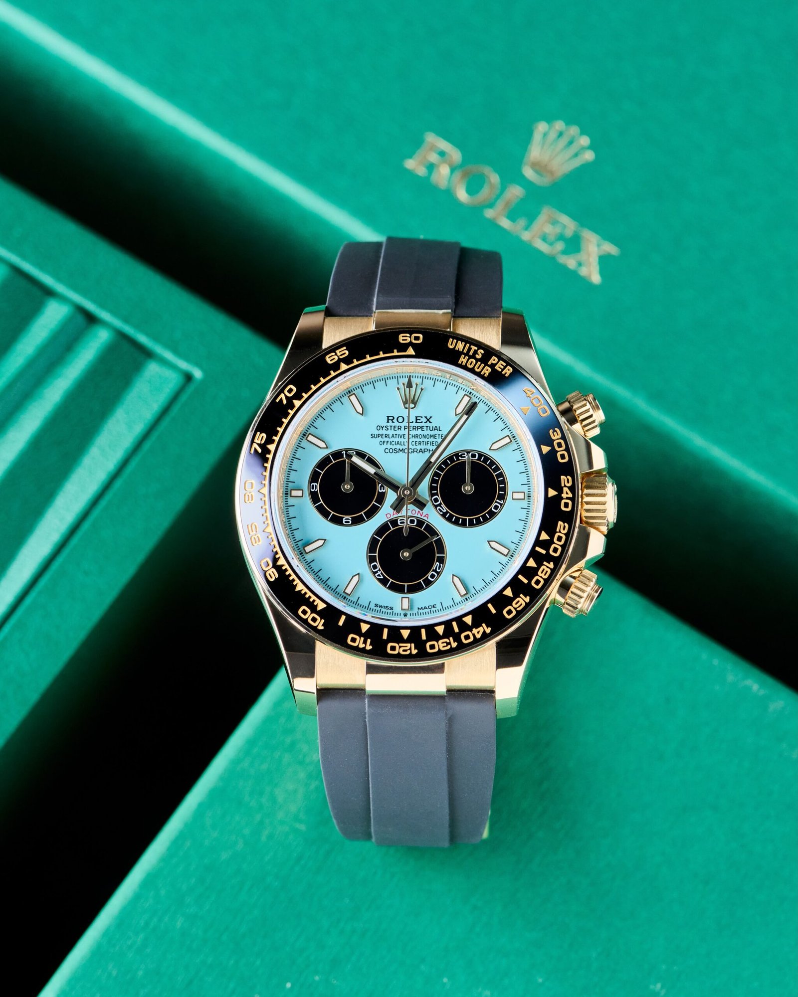 WhatsApp Image 2026-10-21 at 2.23.05 AM Rolex Daytona Tiffany Dial Gold Tone - Image 1