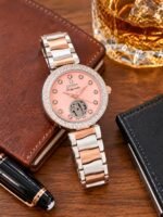 Omega Ladymatic Pink Sunburst Dial - Image 2