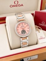 Omega Ladymatic Pink Sunburst Dial - Image 4