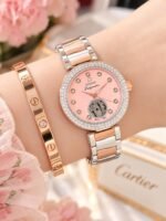 Omega Ladymatic Pink Sunburst Dial - Image 5