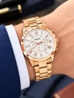 Fossil Chronograph White Dial Quartz