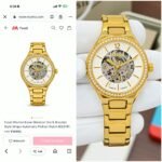 Fossil Evie Automatic Gold-Tone Skeleton Dial - Image 4