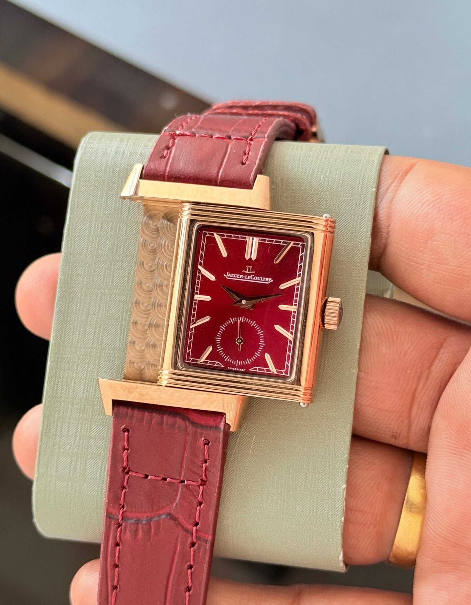 WhatsApp Image 2026-10-21 at 2.26.33 AM (1) Jaeger-LeCoultre Reverso Red Dial - Image 1