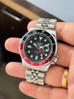 Seiko GMT Black Dial Rotating Bezel Quartz - Image 3