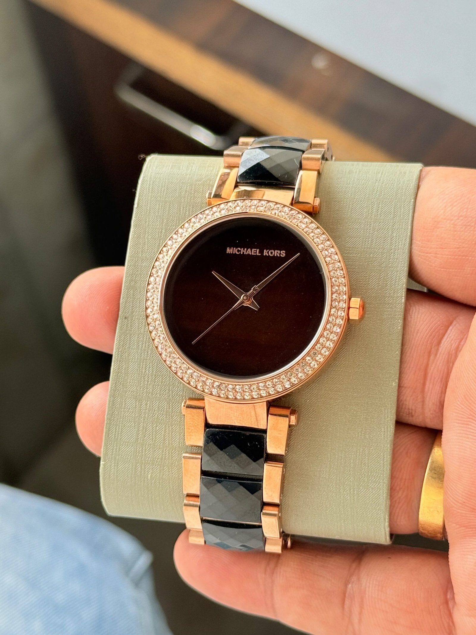 WhatsApp Image 2026-10-21 at 2.27.42 AM (2) Michael Kors Parker Plum & Rose Gold Quartz - Image 1