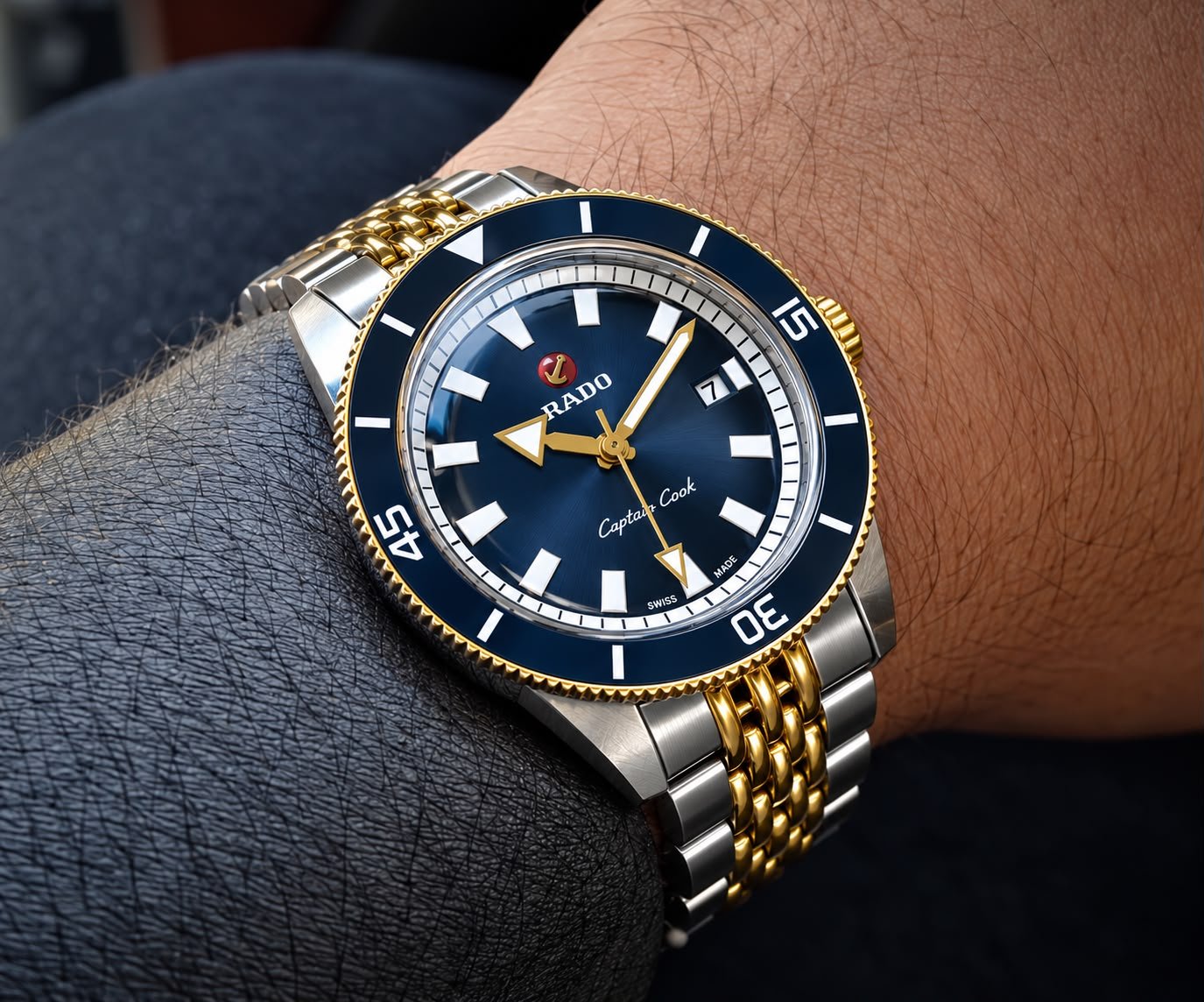 WhatsApp Image 2026-10-21 at 2.31.44 AM (1) Rado Captain Cook Rotating Ceramic Blue Dial - Image 1