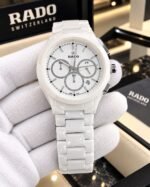Rado White Round Ceramic Quartz