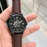 Fossil Neutra Automatic Black Open-Heart Dial