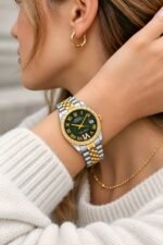 Rolex Datejust Two-Tone Green Dial Quartz - Image 3