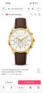 Armani Exchange White Dial AX2098 Chrono - Image 3